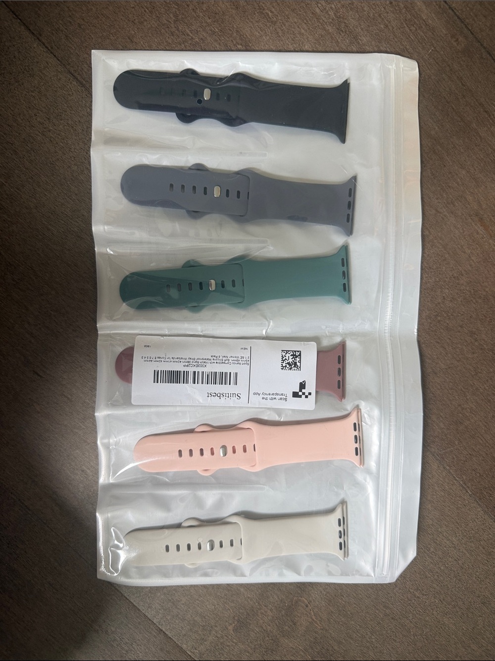 Suitisbest 6 Pack Sport Bands Compatible with Apple Watch Strap Women Men